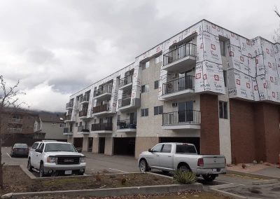 Interior Roofing Apt Building replacing exterior siding