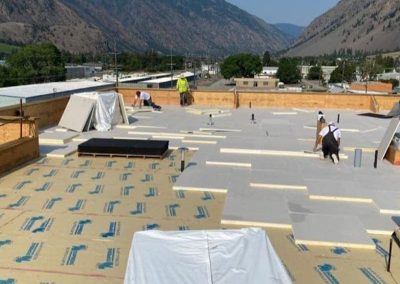 Interior Roofing large commercial roof being installed