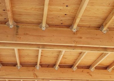 Interior Roofing showing under roof interior